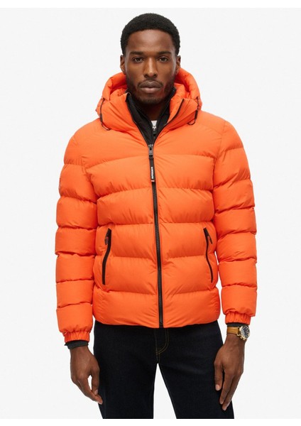 Turuncu Erkek Mont M5011905AWZT_HOODED Sports Puffer J modelleri
