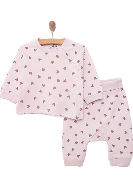 Yenidoğan Zıbın-Rahat Bel Patiksiz Alt 2li Takım Unisex