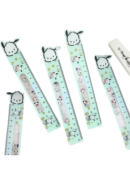 s 1 Adet Kawaii Sanrio Akrilik Cetvel Karikatür Hello Kitty Kuromi Pochacco Shaker Cetvel Çizim Aracı Bookmark Kırtasiye Öğrenci Hediye (Yurt Dışından)