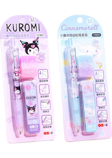 s Sanrio Otomatik Kalem Seti Kawaii Hello Kitty Melodi Pochacco Silgi Kalem Topu Aktif Kalem Okul Kırtasiye Ofis Malzemeleri Hediyeler (Yurt Dışından)