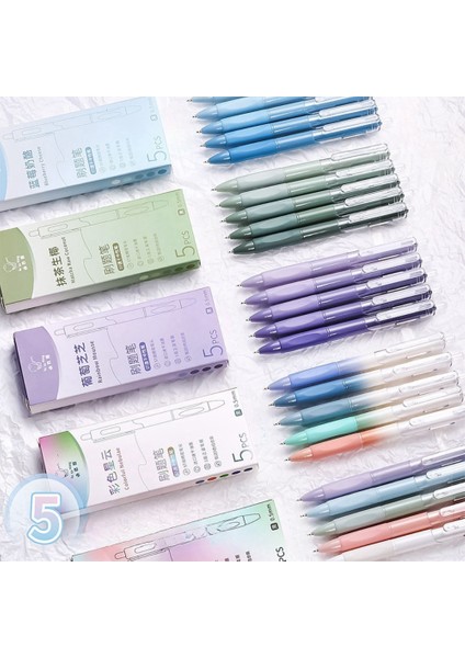 s 5 Sevimli Tükenmez Kalem Seti, Kore ve Japon Okul Ofis Kırtasiye Malzemeleri, Iş ve Ofis Kullanımı Için Kawaii Nötr Kalemler. (Yurt Dışından) fiyatları