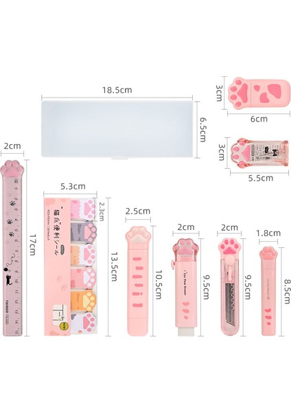 s Cat's Paw Kırtasiye Seti Okul Hediyesi 9'u 1 Arada (Yurt Dışından) fırsatları