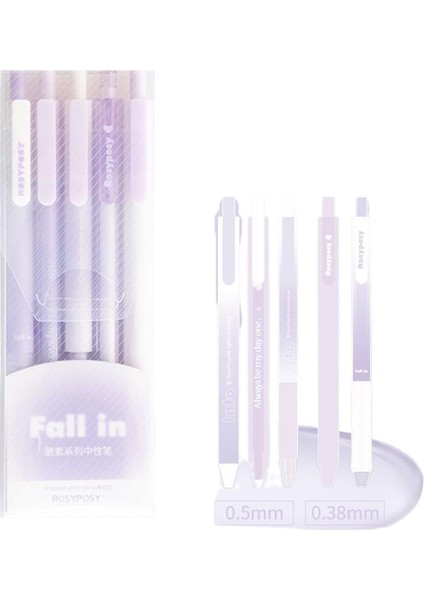 s Degrade Renkli Nötr Kalem Seti Ins Güzel Stil Yazı Kalemleri Öğrenci Kırtasiye Ofis Aksesuarları (Yurt Dışından)