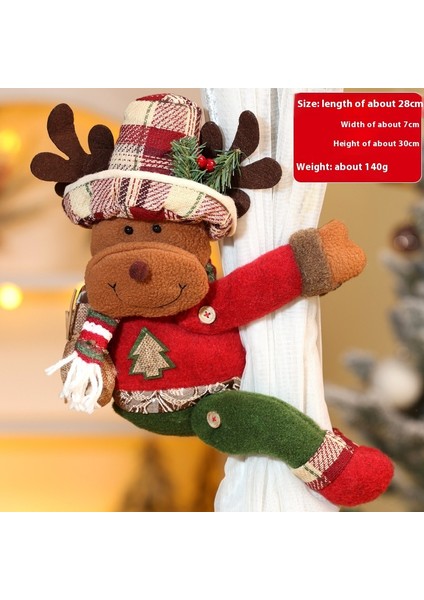 Noel Baba Perde Sarılma Noel Dekorasyon Malzemeleri Perde Toka (Yurt Dışından) fiyatları