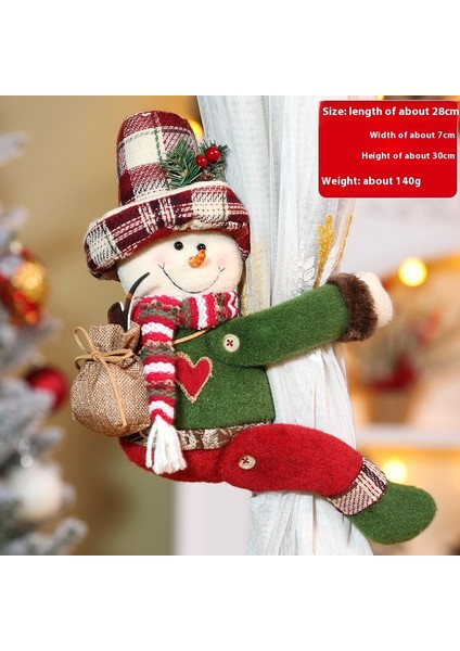 Noel Baba Perde Sarılma Noel Dekorasyon Malzemeleri Perde Toka (Yurt Dışından) fırsatları