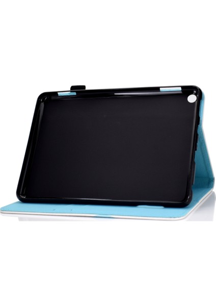Fire Hd 8 (2020) Boyalı Deri Tablet Kılıfı (Yurt Dışından)
