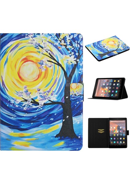 Fire HD10 (2017) Deri Tablet Kılıfı (Yurt Dışından)