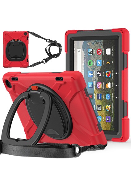 Fire Hd 8 2022 Silikon + Pc Tablet Kılıfı (Yurt Dışından)