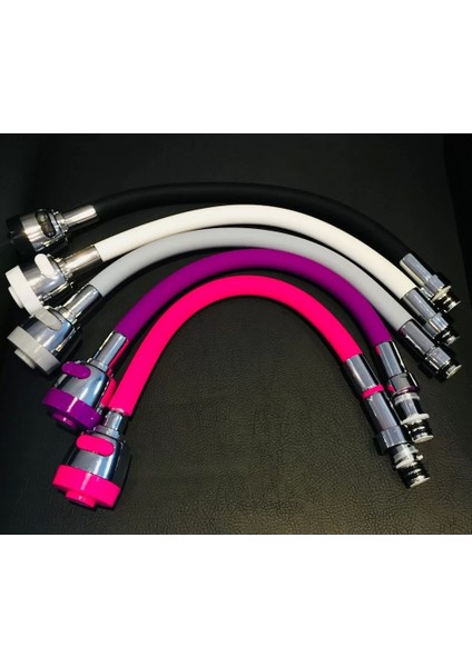 Renkli Silikonlu Oynar Başlıklı 2 Fonksiyonlu Spiral Musluk Başlığı