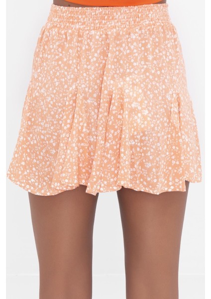 Çiçekli Viskon Fırfırlı Bağlamalı Lastikli Bohem Yazlık Bluz Mini Etek Ikili Takım modelleri