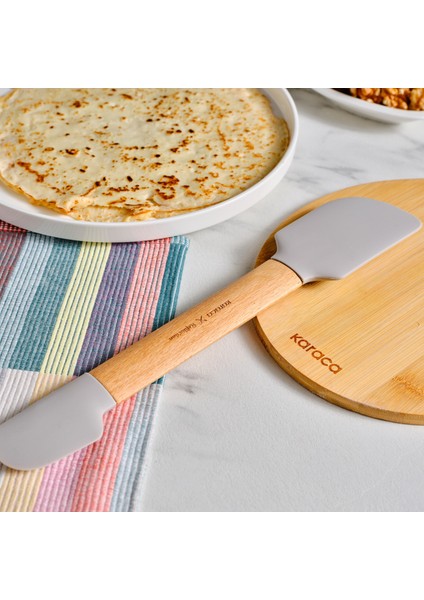 x Refika'dan Çift Taraflı Ahşap Spatula 30 cm