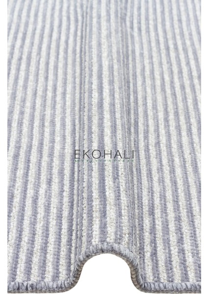Ada Koleksiyonu Yumuşak Dokulu Kaymaz Tabanlı Dokuma Kilim Ada Plain Gri modelleri