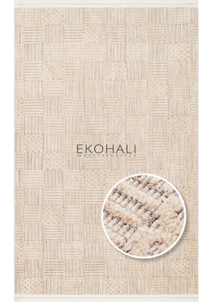 Joy Koleksiyonu Yumuşak Dokulu Tozsuz Halı Joy 05 Beige Gold