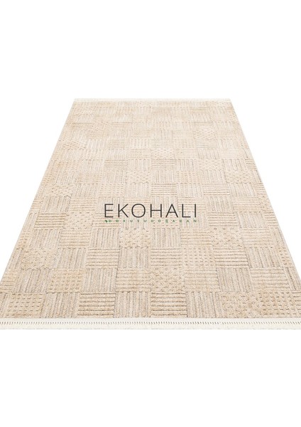 Joy Koleksiyonu Yumuşak Dokulu Tozsuz Halı Joy 05 Beige Gold fırsatları