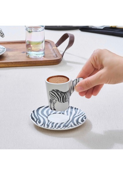 Zebra 2 Kişilik Kahve Fincan Takımı 60 ml