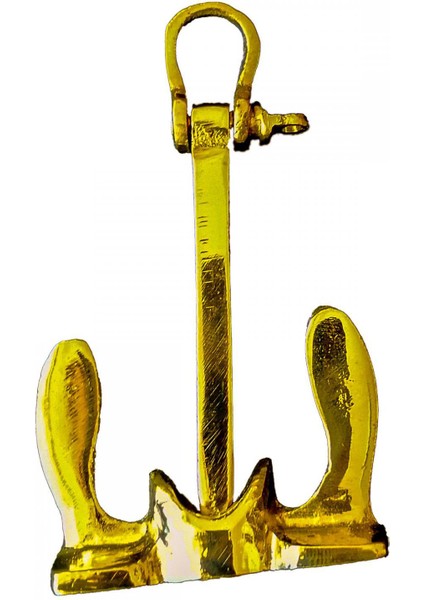 Pirinç Döküm Çıpa Simus Anahtarlık 8cm