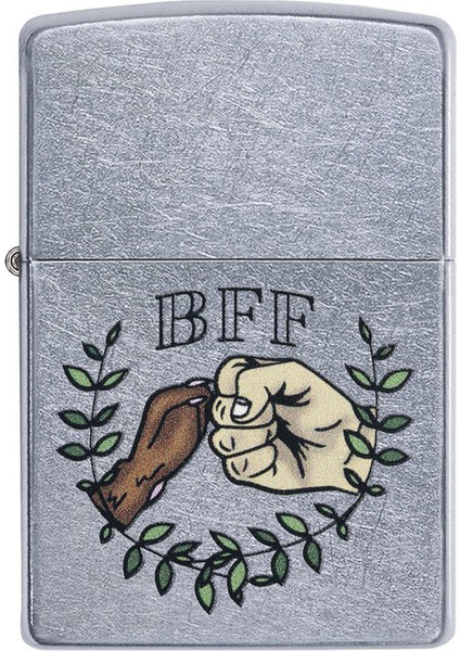 Paw Bump Design Street Chrome Pocket Çakmak - 49007-00063-MODEL20