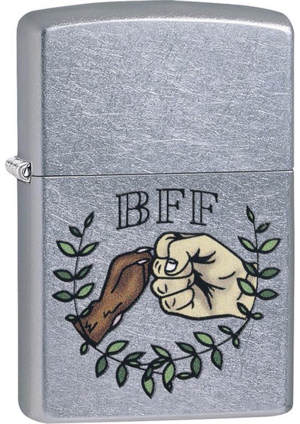 Paw Bump Design Street Chrome Pocket Çakmak - 49007-00063-MODEL20