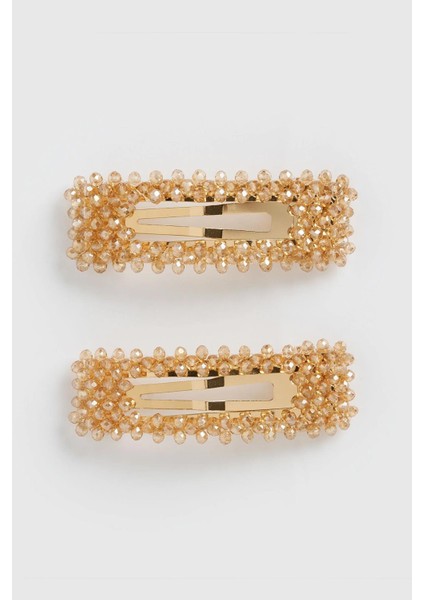 Lorenza Kristal Dörtgen Pens Toka Seti 2'li Paket