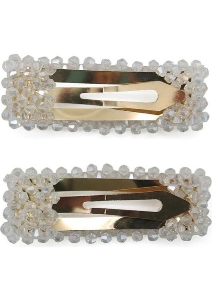 Lorenza Kristal Dörtgen Pens Toka Seti 2'li Paket indirimleri