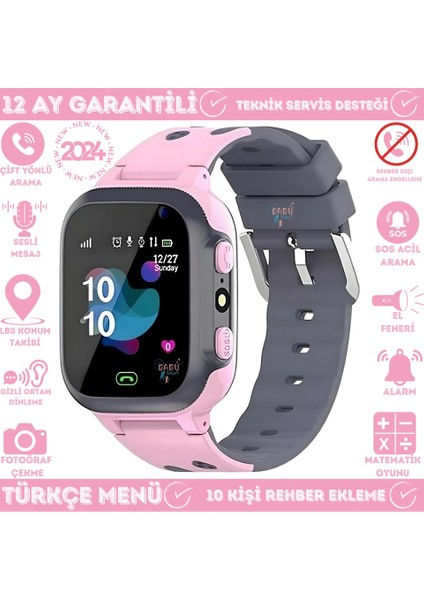 Ekmekteknem Q15 Lbs Takipli Sos Özellikli Sım Kartlı Akıllı Çocuk Takip Saati