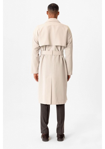 Taş Kruvaze Kapama Kemerli Trençkot indirimleri