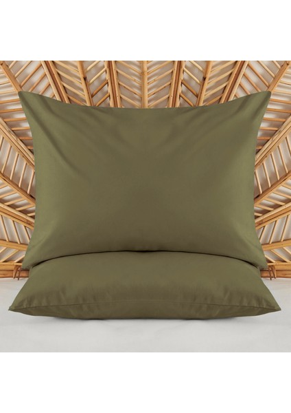 Soft 2'li Yastık Kılıfı - Yeşil - 50 x 70 cm
