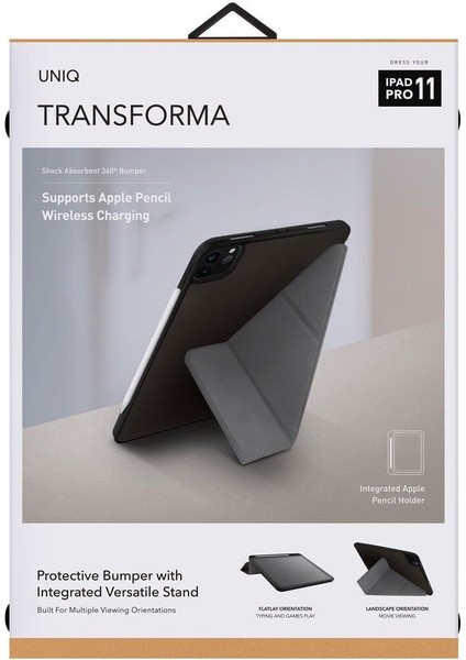 Apple Ipad Pro 11 Inç 2022 M2 Uyumlu Kılıf Transforma Serisi Kalem Bölmeli 3 Farklı Stand