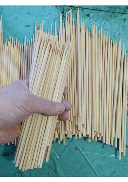 Ahşap Bambu Çubuk 20 cm 4 mm 80 Adet