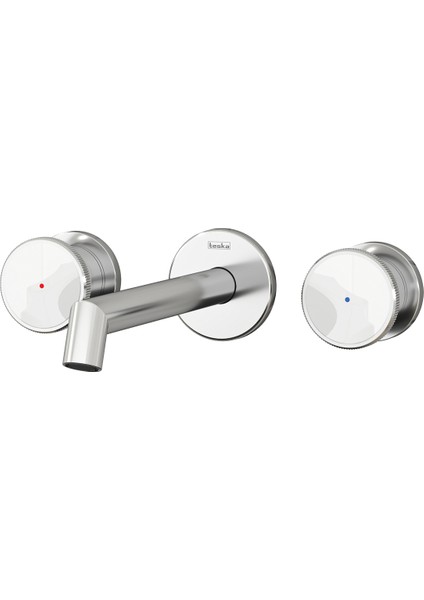 Grande Shine Lavabo Bataryası-Beyaz Camlı