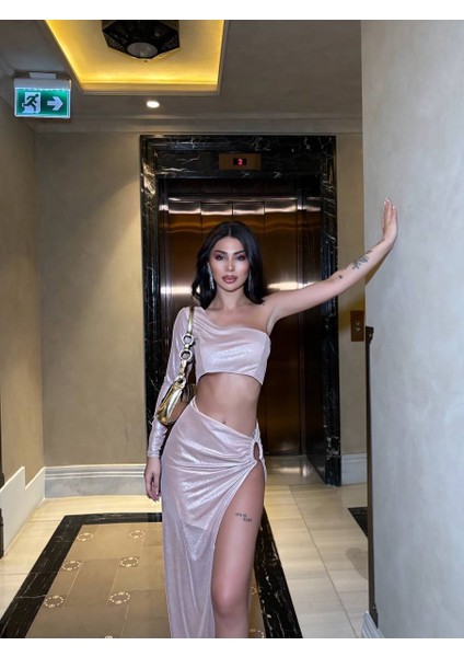 Tek Kol Büstiyer & Halka Detay Etek Takım fırsatları