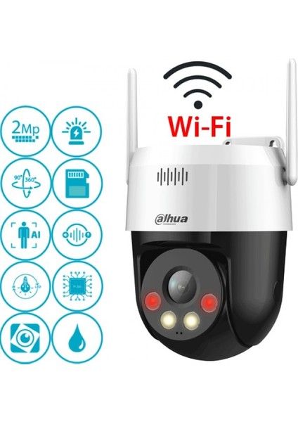SD2A200HB-GN-AW-PV-S2 Speed Dome Full Hd 2 Mp Wi-Fi Güvenlik Kamerası