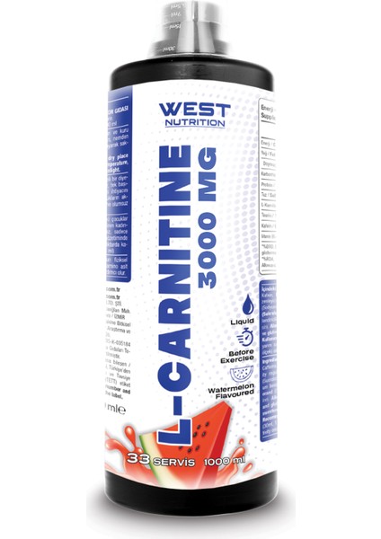 L-Carnitine 2000 Mg 1000 ml Karpuz AROMALI