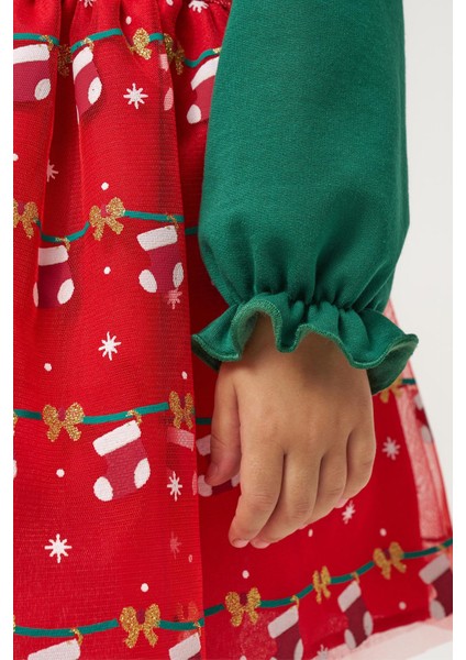 Kalp Cand Kiss Yılbaşı Konsept Kız Çocuk etekli takım - Yeşil indirimleri