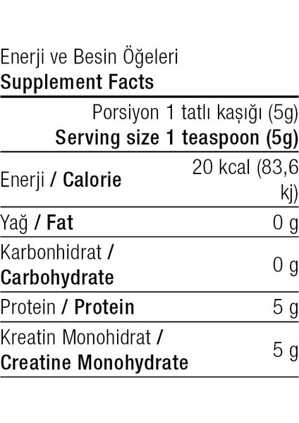 West Nutrition Huge Kreatin Monohidrat 900 Gr 180 Servis