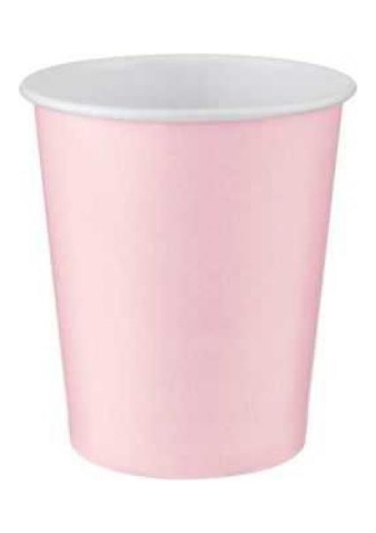 Pembe Karton Bardak 8'li