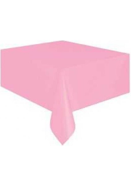 Pembe Plastik Masa Örtüsü 120X180CM