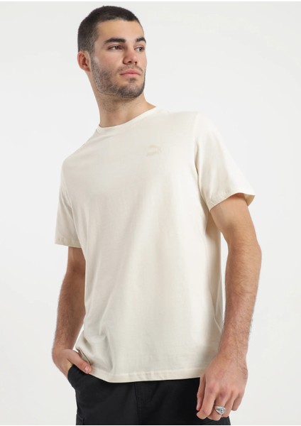 Classic Small Logo T-Shirt In Cream