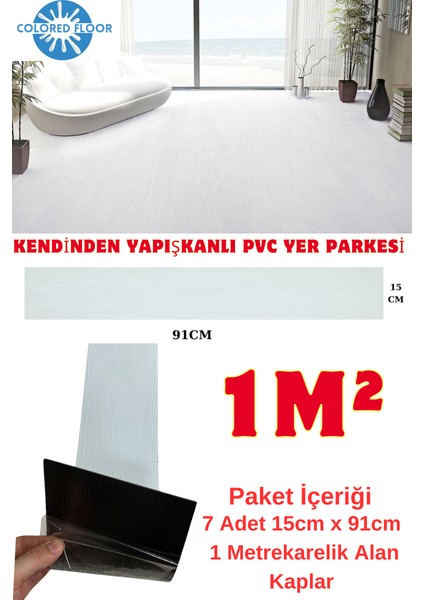 Yapışkanlı Ahşap Pvc Yer Döşeme Parkesi