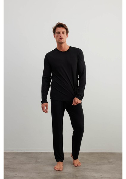 Erkek Modal Uzun Kollu T-Shirt modelleri