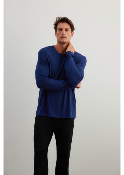 Erkek Modal Uzun Kollu T-Shirt indirimleri