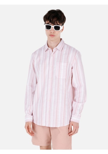 Pembe Erkek Gömlek U.kol