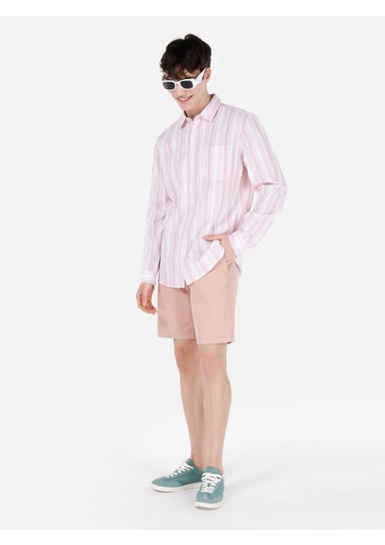 Pembe Erkek Gömlek U.kol
