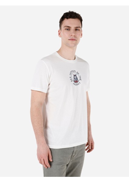 Beyaz Erkek Tshirt K.kol