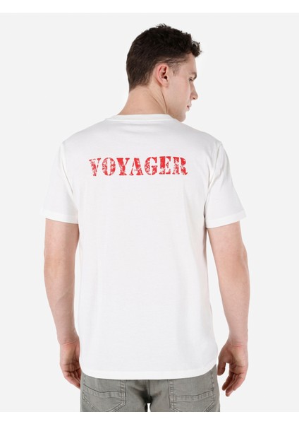 Beyaz Erkek Tshirt K.kol
