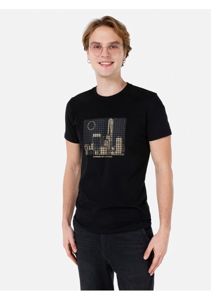 Siyah Erkek Tshirt K.kol