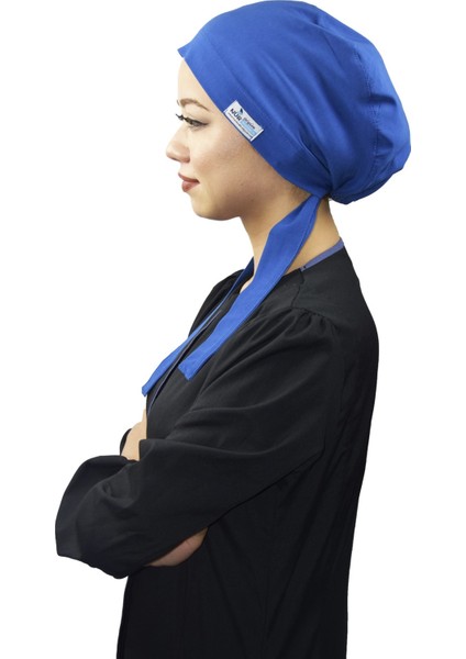 Tesettür Saks Mavi Cerrahi Bone modelleri