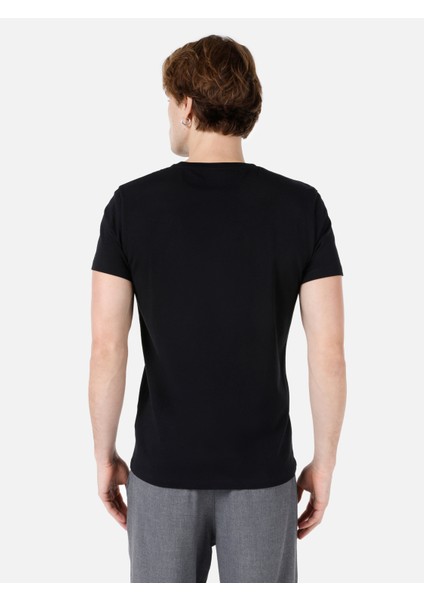 Siyah Erkek Tshirt K.kol
