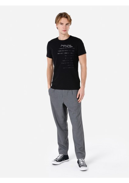 Siyah Erkek Tshirt K.kol