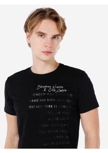 Siyah Erkek Tshirt K.kol